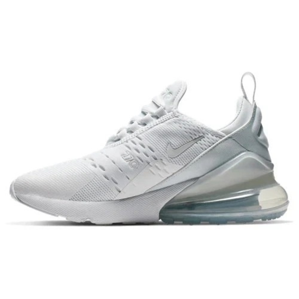 Big Kids Size 3.5Y-Nike Air Max 270 GS Running Shoes White Silver 943345-103 NEW